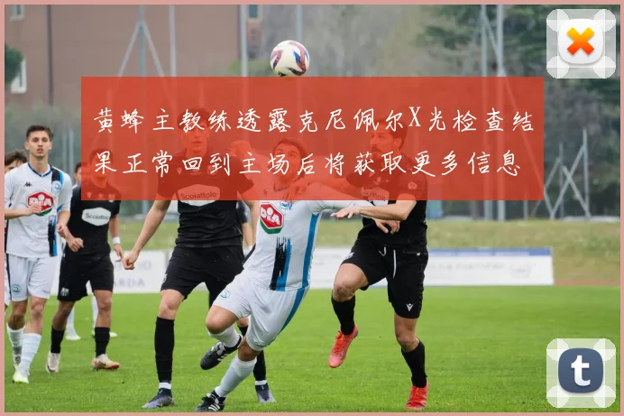 黄蜂主教练透露克尼佩尔X光检查结果正常回到主场后将获取更多信息